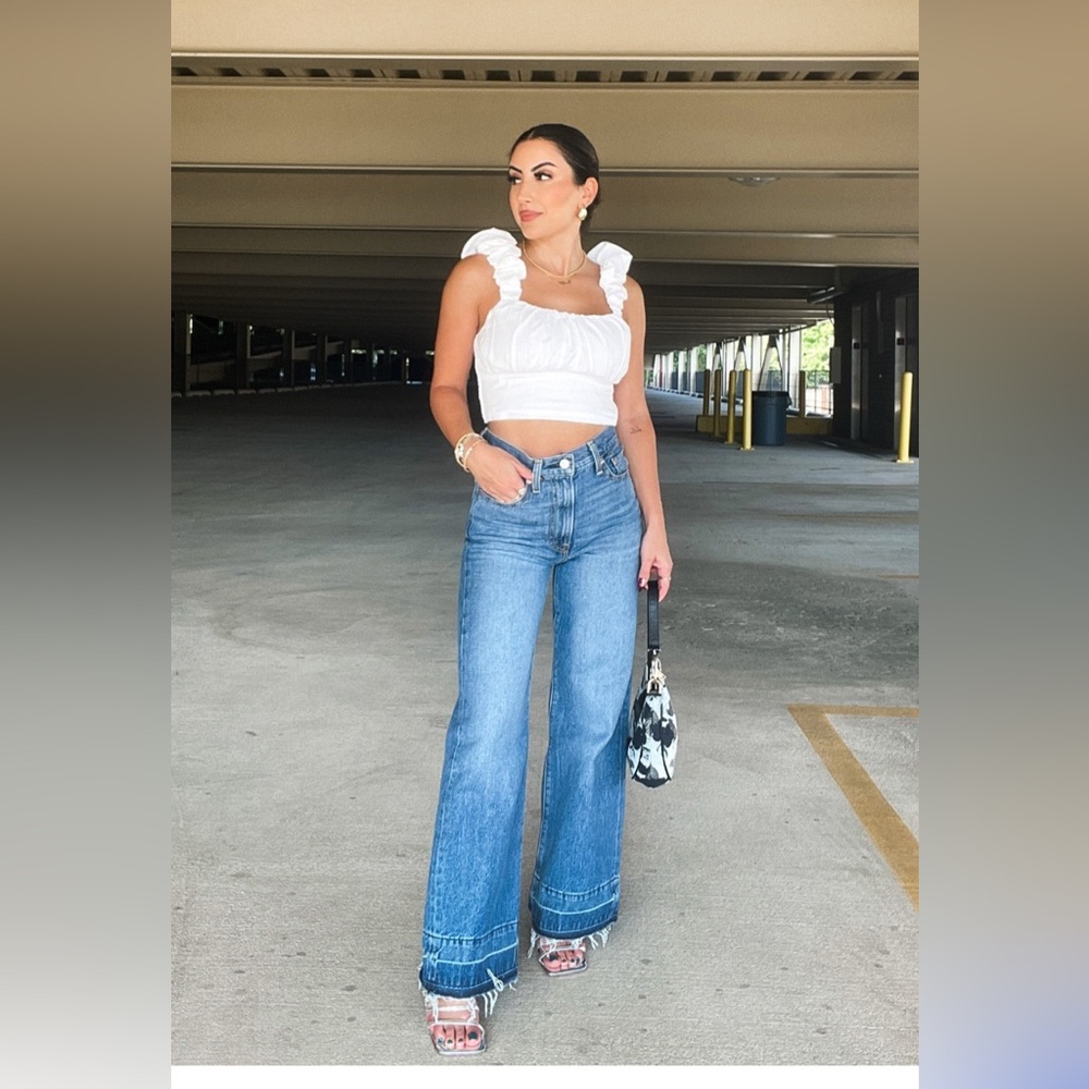 Free People x Levi's Women's Ribcage Wide-Leg Jeans-She's A Cutie